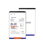 TOPGOBAT – TOPGOABT 2Pcs BL-5C Akku, 2600mAh Akku mit hoher Kapazität k