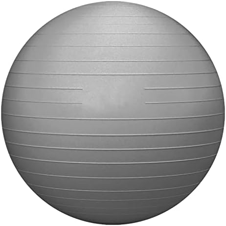 RITHIOX Exercise Ball Yoga Ball - Stability Ball Anti-Slip for Pregnancy Birthing, Anti-Burst Workout Ball with Quick Pump, Balance Ball Chair for Office,Home, Gym (Gray, 26IN)