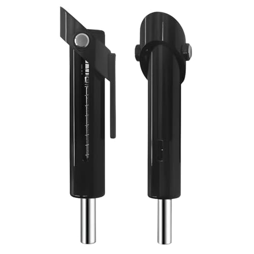 Muscleape Drop Set Pin for Weight Stack – Quick Change Cable Machine Attachment, Heavy Duty Steel Gym Accessory for Fast Drop Sets, Bodybuilding & Hypertrophy Training. (2, Black, Universal)