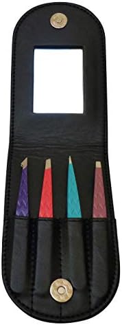 Wolf & Griffin Professional Tweezer Set Featuring Case with Mirror | Precision Stainless Steel Tweezers for Men and Women