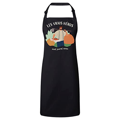 Tablier cuisine agriculture haut de gamme style authentique les vrais héros