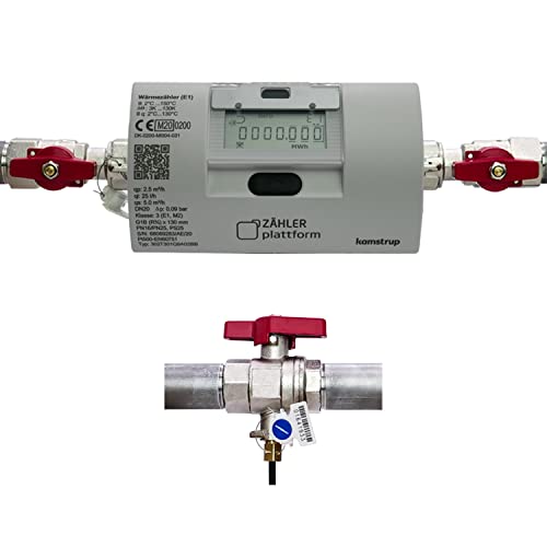 ZÄHLER plattform Ultraschall Wärmezähler MULTICAL 303 Qn 2 5 m/h BL 130 mm Eichung 2026 inklusive Einbausatz 1