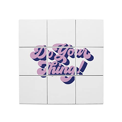 Carreaux céramique décoratifs 20 x 20 cm haute résistance motif message