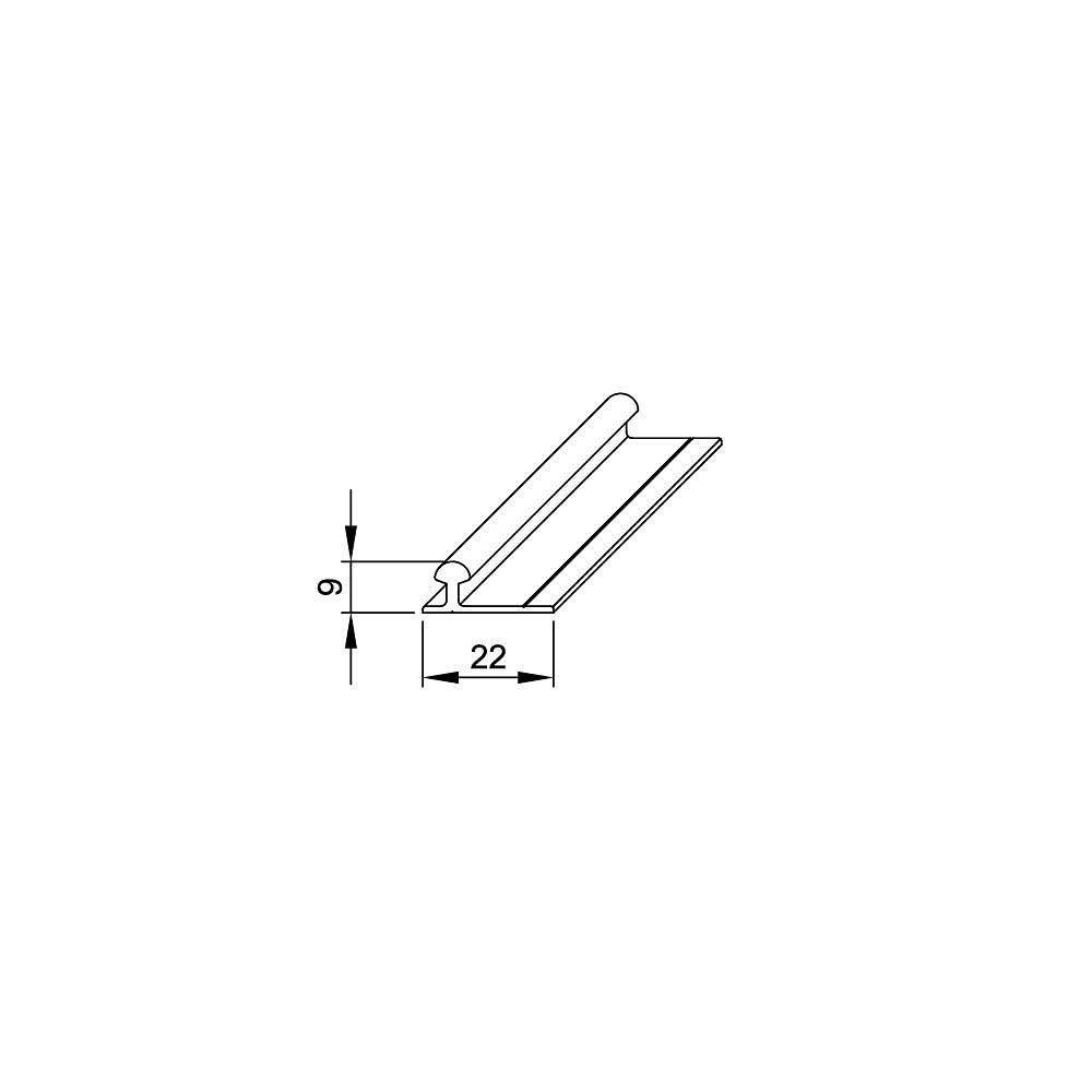 Système coulissant SLID'UP 130 pour 2 ou 3 portes de placard - rail 1,94 m - 70 kg