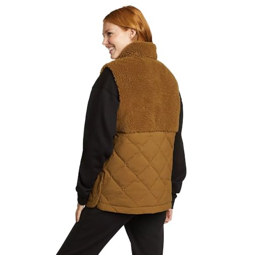 Eddie Bauer Colete feminino Twisp Down, Bronze antigo, M