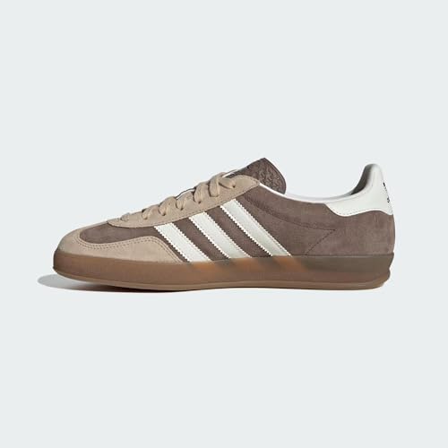 Image of adidas Gazelle Indoor Men's Sneakers, Earth Strata /Cloud White /Magic Beige, Size 9.5