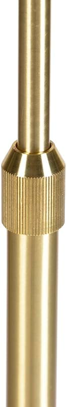Qazqa QAZQA - Modern Vintage Adjustable Gold/Brass Floor Lamp - Parte | Bedroom | Kitchen - Metal Elongated - E27 Suitable for LED - Max. 1 x 60 Watt photo 3