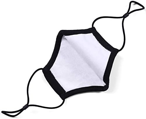Black Face Mask - Perfect Face Mask Reusable - Durable Cloth Face Mask - 3 Layers Face Masks Washable - Cotton Face Masks 2 PCS - Adjustable Face Mask with Elastic Ear Loops - Ideal Face Coverings