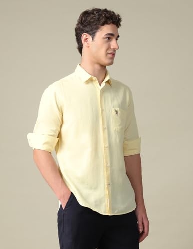 Image of U.s.Polo Association Men's Solid Tailored fit Shirt