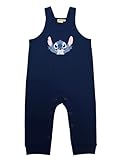 United Labels Disney Lilo & Stitch Baby Latzhose für Jungen - Stitch Hose mit Hosenträger Overall Blau (DE/NL/SE/PL, Numerisch, 74, 80)