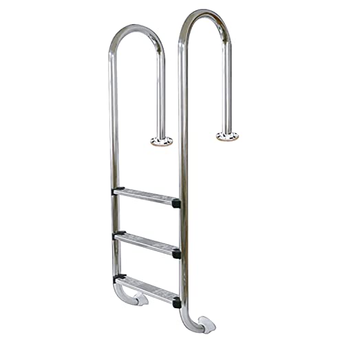 Escalera para piscina de acero inoxidable de 3 peldaños miniatura 1