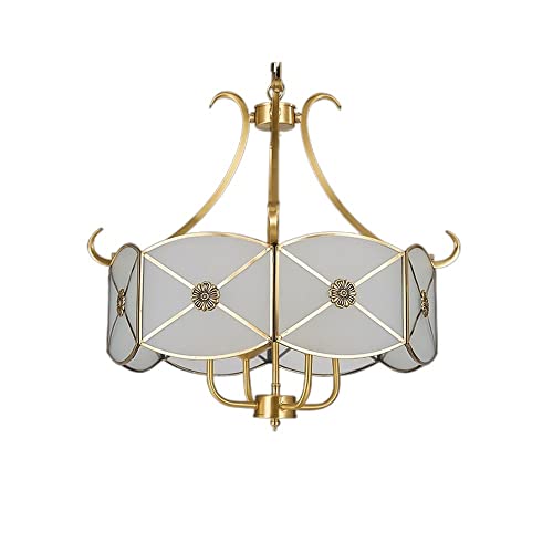 Lustre plafonnier doré E14 pour illuminer chaleureusement votre salon