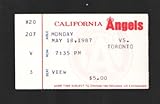 California Angels vs Toronto Blue Jays Baseball Game Ticket Stub-MLB-5/18/1987