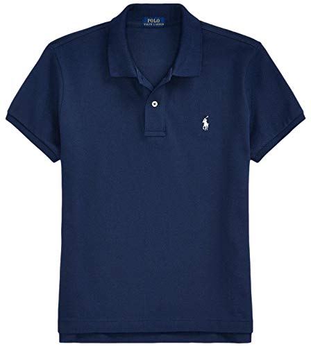 Image of Polo Ralph Lauren Women's Classic Fit Mesh Polo Shirt, Navy, Medium