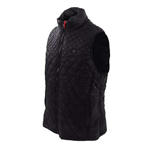 Veste chauffante électrique col montant coupe-vent pour le froid