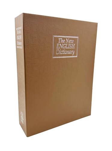 Haverain 隠し金庫 ダイヤル式 本型 辞書型セーフティーボックス 収納ボックス 防犯収納 4カラー 小型 中型 大型 スチール制 ダイヤル式パスワード設定説明書（日本語）付き（ブラウン、大サイズ）