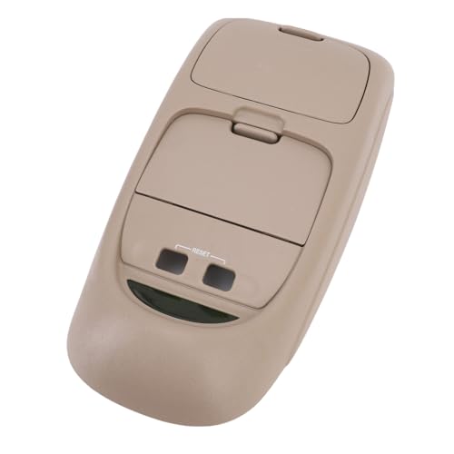 Cryfokt Overhead Console Assembly, 2C3Z25519A70AAC Overhead Dome Light Console Storage, Ceiling Console Replacement for F-450 F-550 Super Duty Truck 2002-2004 (Brown)