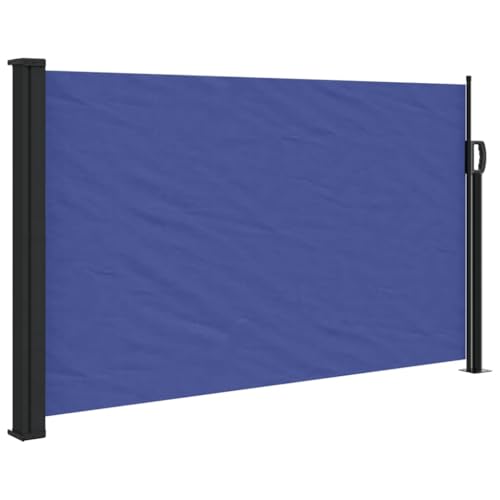 mtlskopl Store latéral extensible 117 x 300 cm, brise-vue pour balcon, terrasse et jardin, cloison pour extérieur, construction robuste avec cadre en acier...