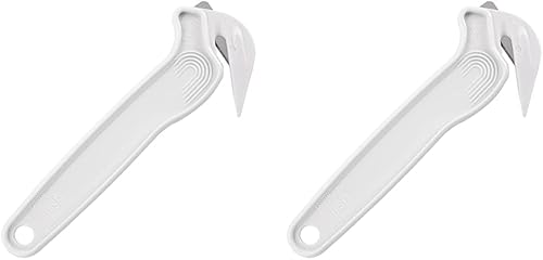 Pacific Handy Cutter DFC364 - Cortador seguro para alimentos con certificado NSF blanco con divisor de cinta sin cuchillas, corte seguro y eficiente