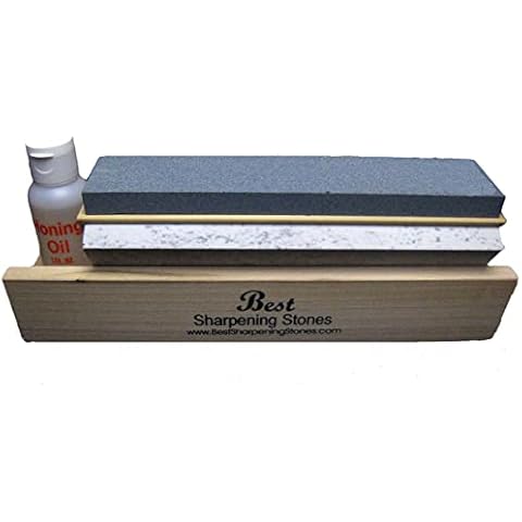 Arkansas Tri-Hone Knife Sharpener - 3 Stones 8" Multicolor Cover