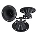 REElua 2Pcs Tweeters 98MM Speakers 150W 4-8ohm Trebles Ceramic Piezo Loudspeakers Round Horn