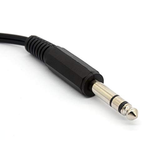 Cable de 6,35 mm a RCA con conectores TRS macho y hembra resistentes 3