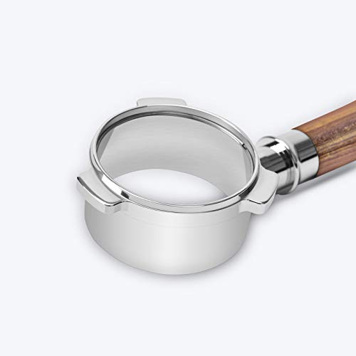 54mm Coffee Bottomless Portafilter Compatible For Breville 870/878/880 Filter Basket Stainless Steel Espresso Machine Tool 54mm handle and with Gifts ox Included (Black rosewood) - Thumbnail 6