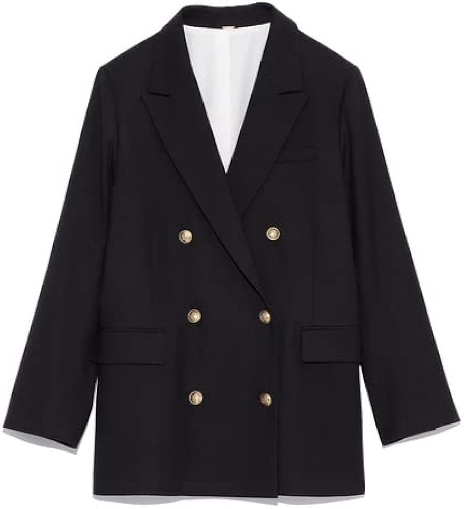 Amazon | [ミラオーウェン] 金釦2サイズダブルブレザージャケット