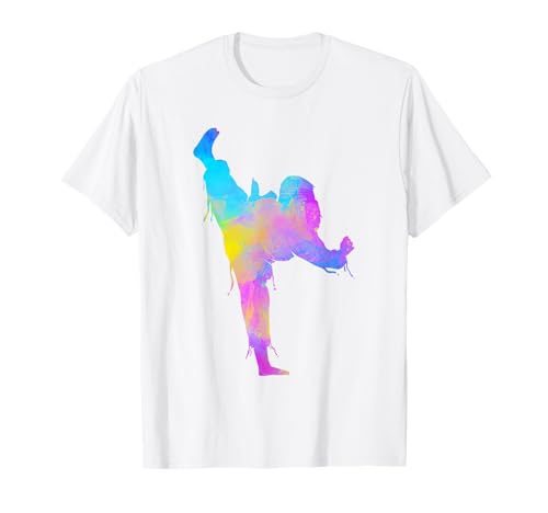 Taekwondo Jiu Jitsu Pintura Salpicaduras Niños Jujitsu Judo Mamá Camiseta