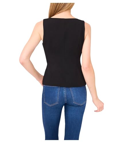 CeCe Women's Boat Neck Waistcoat Top2