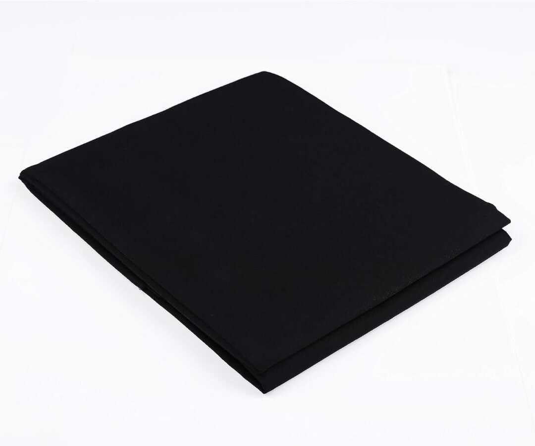 Polycotton Solid Shirt Fabric (Unstitched) UShirt Black-picture-46