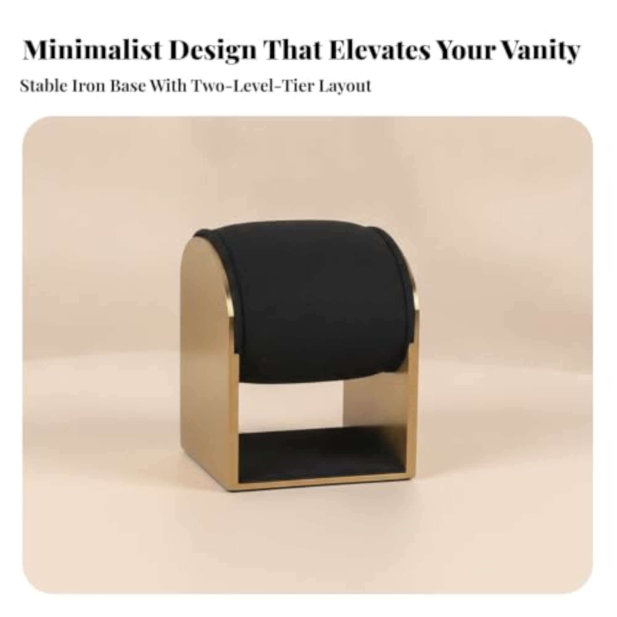 Compact Jewelry and Watch Display Stand, Space-Saving