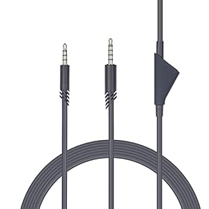 Yaowanguan Vervanging Inline Mute Kabel Draad voor ASTRO A10/A40/A30/A50/A40TR Gaming Headsets (2m/6,6 voet, Zwart)