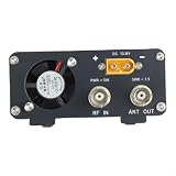 Advokingtap 1 amplificatore di potenza HF da 50 W M/UHF Q9 per USDX FT-817 IC-703 705 KX3 per XIEGU G90 FT-818, interruttore automatico TX/RX ventola a basso rumore per radio Ham (interfaccia Q9/BNC)