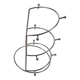 Hemobllo Soporte para Metal Dorado Organizador de Tiaras y Diademas con Ganchos para Joyas y Accesorios de Cabello Exhibidor Elegante para Bodas Tienda y Hogar Color Negro