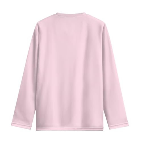Image of Long Sleeve Shirts for Girls Casual Crewneck Tops Fall Winter Outfits for 3-16 Years Old