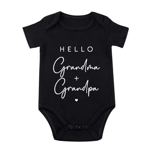 listery Hello Grandma And Grandpa Baby Bodysuit Grandma And Grandpa Baby Pregnancy Announcement For Grandparents
