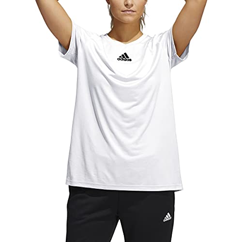 Haut adidas Creator Short Sleeve blanc pour le running en ville