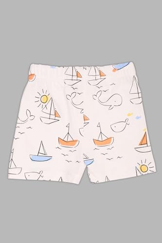 Image of Pantaloons Baby Kids 100% Cotton Printed Shorts | Regular Fit | Mid Rise Waist | Above Knee Length