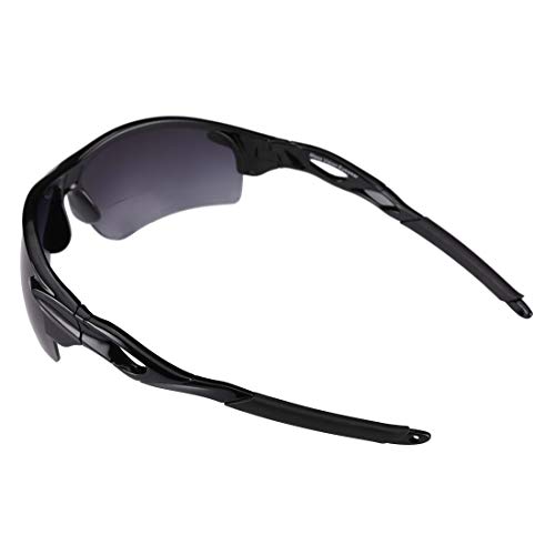The Allstars 3 Pair of our Most Popular Bifocal Sport Wrap Unisex Sunglasses (POLARIZED - Black, 2.5)3