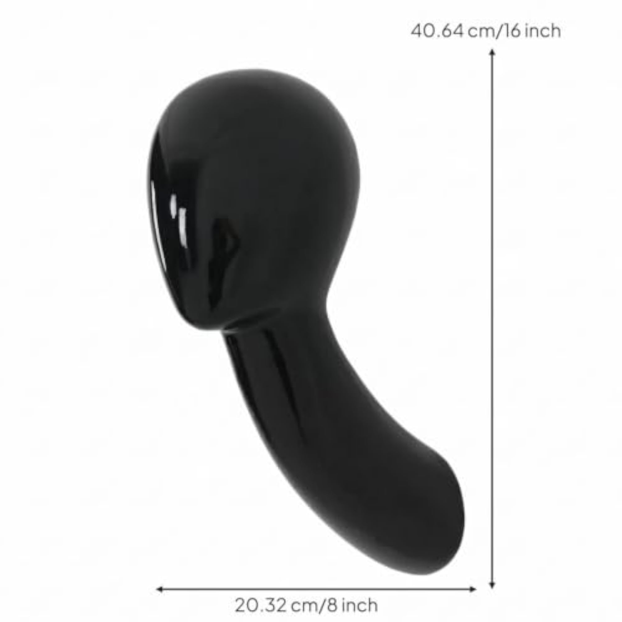 Curved Neck Wall Mount Head Form Glossy Finish