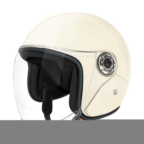 Casco de scooter transpirable con visera protectora y estructura ligera de alta resistencia