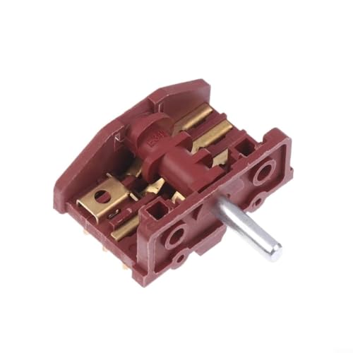 Image of Tidgel Metal Rotary Switch 0-4 Settings Red Knob Metal Rotary Switch