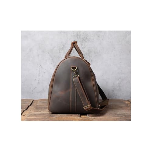 Men's Genuine Leather Travel Bag Multifunctional Business Shoulder Bag Men's Large Capacity Luggage Bag Vintage Handbag4