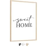 edihome, Cornice A3, (1 unità), 29,7 x 42, Legno, Portafoto, Laminato Acrilico, per Diplom...