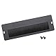 HMF 63329-02 Kabeldurchführung mit Bürsteneinsatz für 10 Zoll Serverschrank | Außen | Schwarz