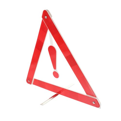 Hohopeti Triangolo di Avvertimento Riflettente per Auto e Veicoli da Lavoro Segnale di Sicurezza Stradale Resistente per Emergenze e Guasti su Strada
