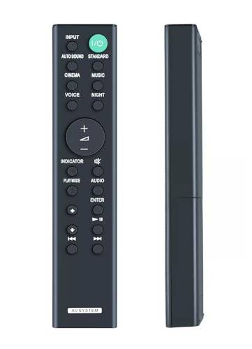Replacement Remote Control for Sony HT-S100F HT-SF200 HT-SF150 Soundbar