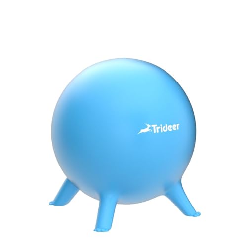 Image of Trideer Flexible Seating for Classroom Elementary, Yoga Ball Chairs for Kids, Wobble Chair of School Supplies for Sensory Kids, Student Desk Chairs for Homeschool (Blue, 45cm)