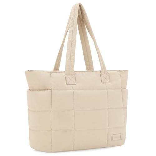 Tote bag zippée VASCHY léger matelassé avec poches latérales